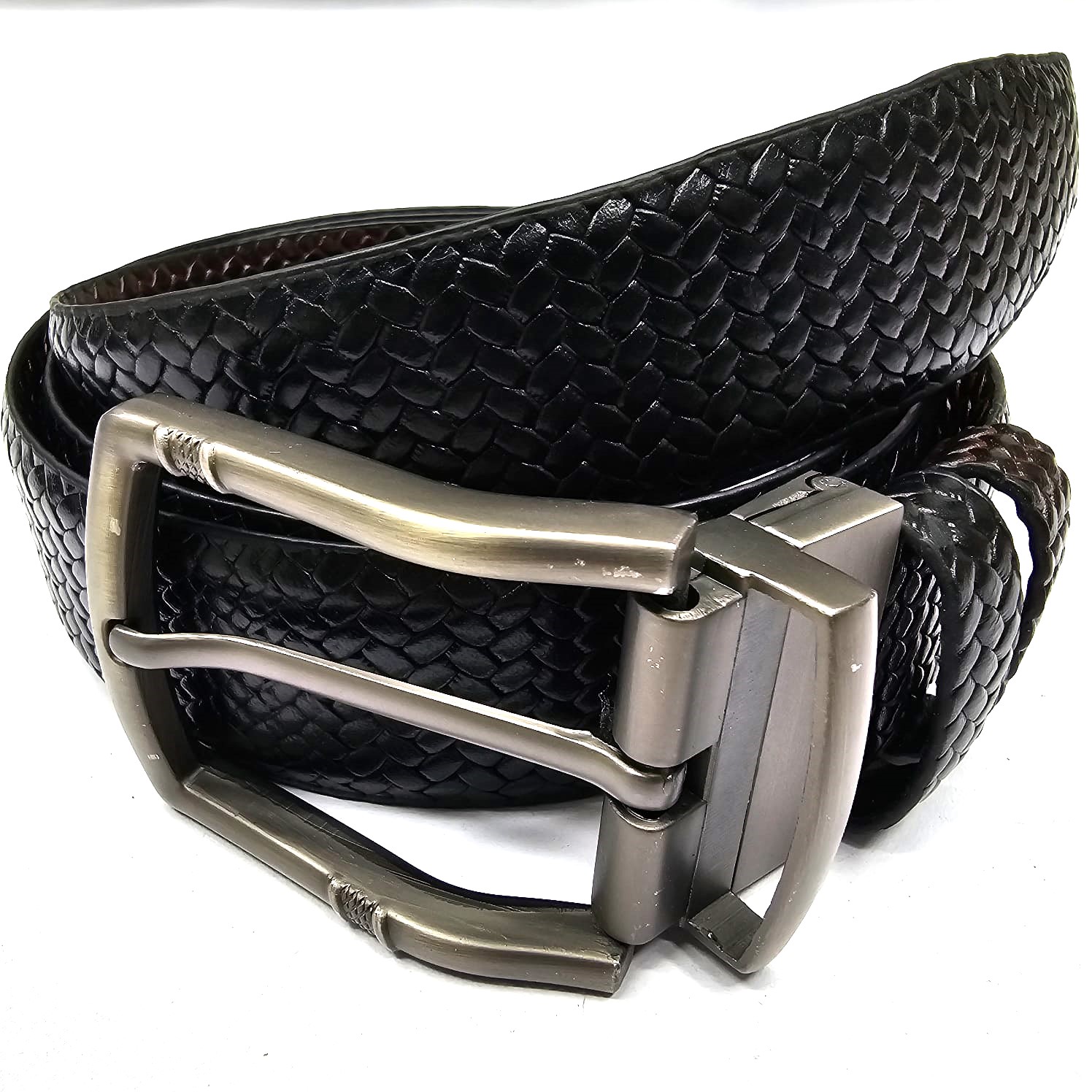 Leather belt for men